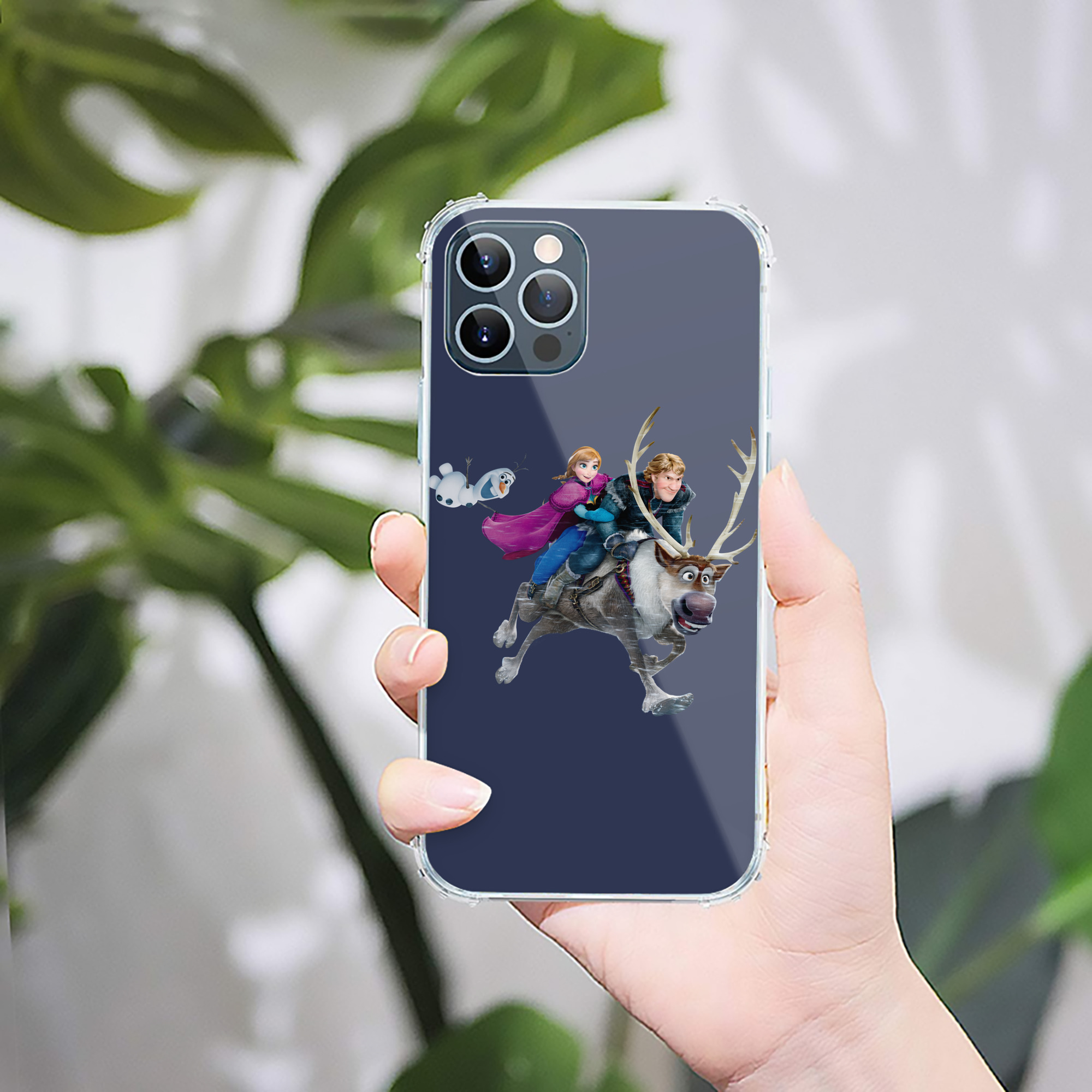 （画像用） アナと雪の女王 アンナ エルサ Frozen Anna Elsa 【iPhone 12シリーズ対応】透明スマホケース（クリアソフトケース）